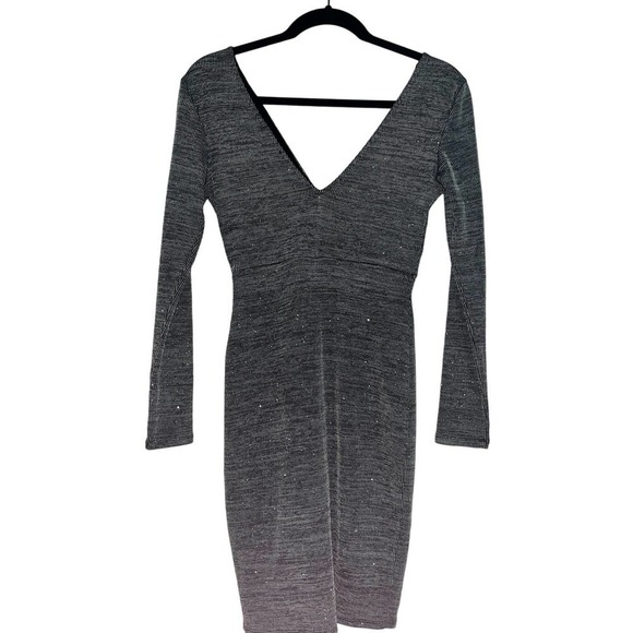 Silver Sparkle Bodycon Dress - Picture 1 of 4